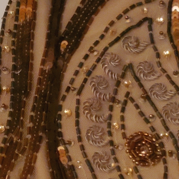 NWT🌺 Free People Formal Boho Gold Sequins  Embellished Mini Skirt 10 - Picture 9 of 9